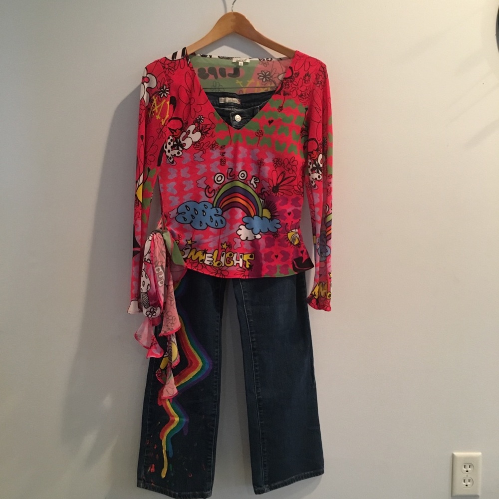 Abba Rainbow Jeans 💖HP!💖 - Picture 5 of 5